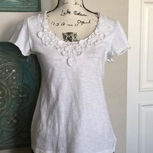 Cute White Banana Republic Top